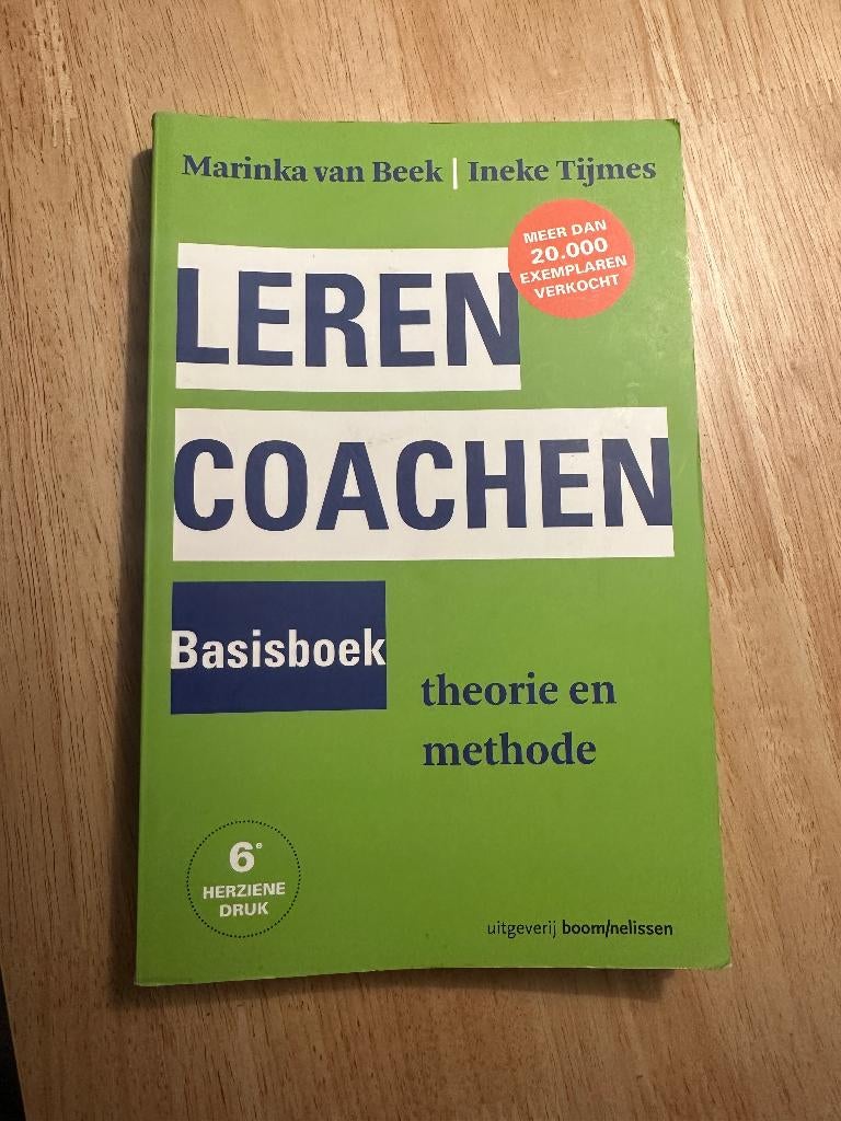 leren coachen, Boeken, Ophalen, Marinka van Beek, HBO, Zo goed als nieuw