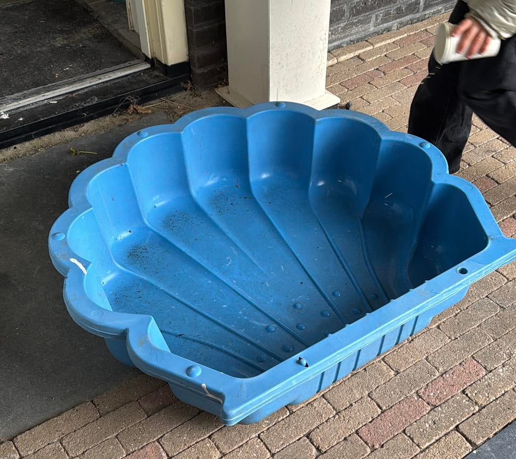 Schelp zandbak, Kinderen en Baby's, Speelgoed | Buiten | Zandbakken, Ophalen, Zo goed als nieuw