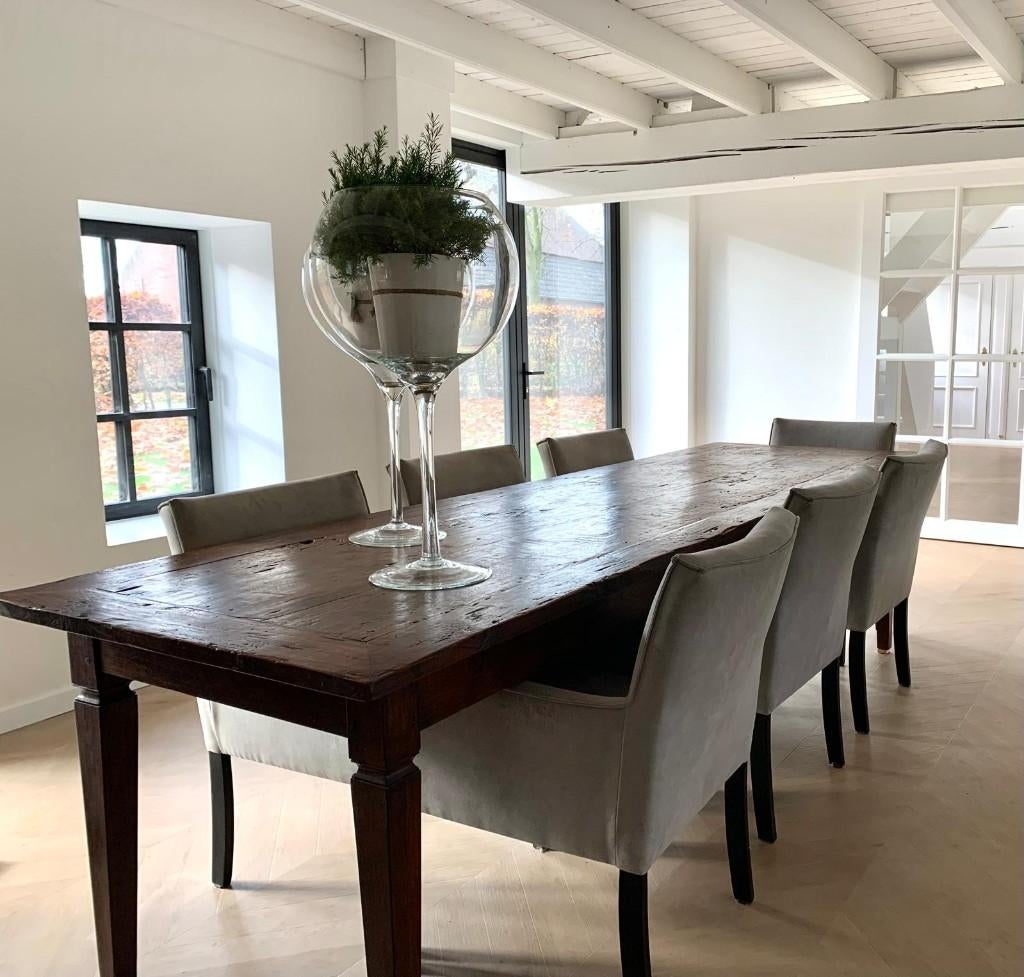 Franse boeren eettafel, Huis en Inrichting, Tafels | Eettafels, Ophalen, Gebruikt, Past bij meerdere interieurstijlen, 200 cm of meer