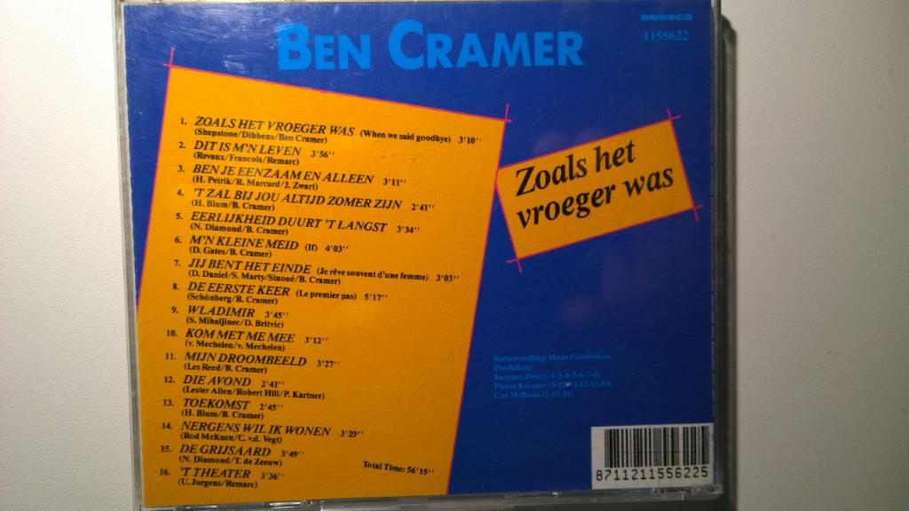Ben Cramer - Zoals Het Vroeger Was, Ophalen of Verzenden, Zo goed als nieuw, Pop