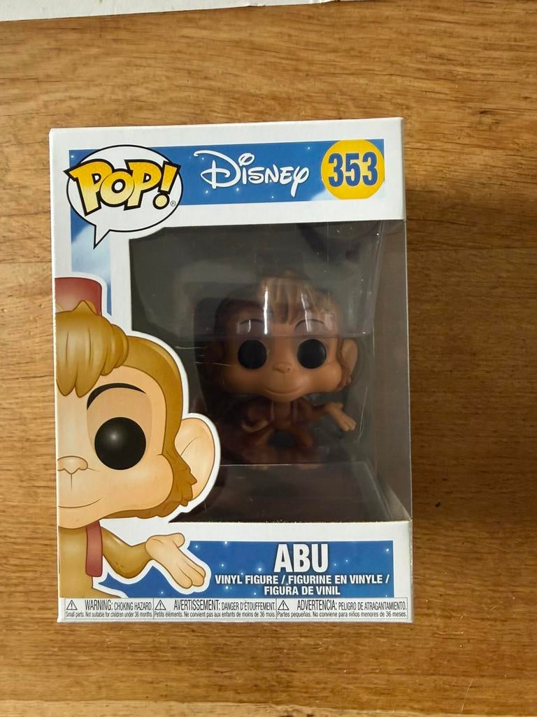 Funko Pop Disney Aladdin Abu, Ophalen of Verzenden, Overige figuren, Zo goed als nieuw, Beeldje of Figuurtje