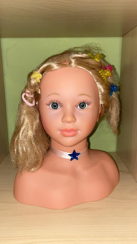 Paspop meisje met haar - Oefenhoofd voor kapsels, Ophalen of Verzenden, Zo goed als nieuw, Overige typen