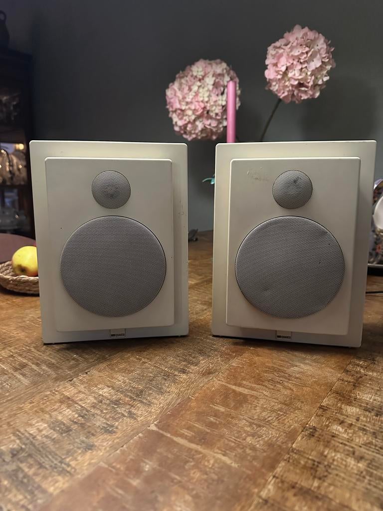 Setje retro speakers MB Quart 250 wit, Audio, Tv en Foto, Luidsprekers, Overige merken, Gebruikt, Ophalen of Verzenden, Minder dan 60 watt