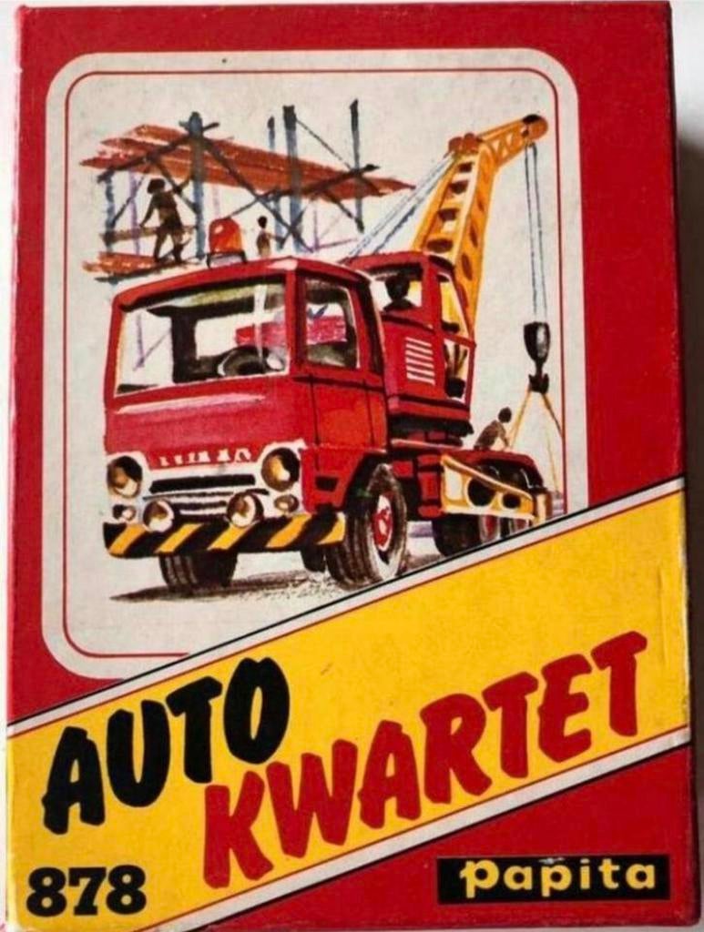 Vintage Auto kwartet spel Papita 877, Verzamelen, Speelkaarten, Jokers en Kwartetten, Ophalen of Verzenden, Zo goed als nieuw