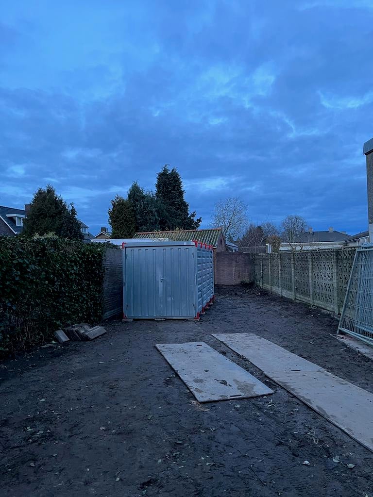 Demontabele container 2x5 meter, Ophalen