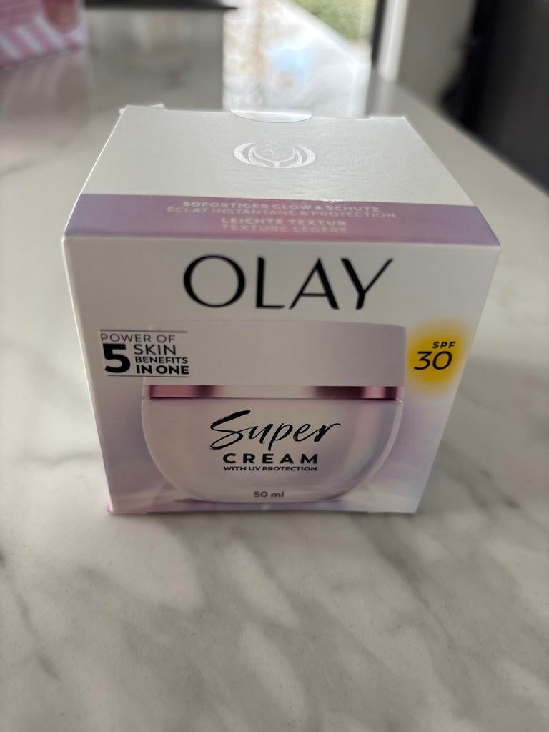 Olay Super Cream Dagcrème SPF 30 - Nieuw in doos, Sieraden, Tassen en Uiterlijk, Uiterlijk | Gezichtsverzorging, Nieuw, Verzorging