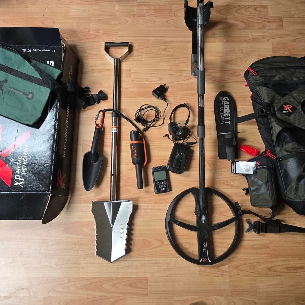 XP Deus 1 Metaaldetector Compleet met Accessoires, Meer dan 30 cm, Ophalen of Verzenden, Zo goed als nieuw, XP