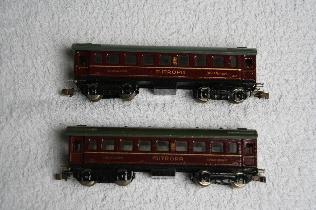 Marklin HO 343 Mitropa Slaapwagon rood (5.1.1), Wisselstroom, Wagon, Ophalen of Verzenden, Zo goed als nieuw