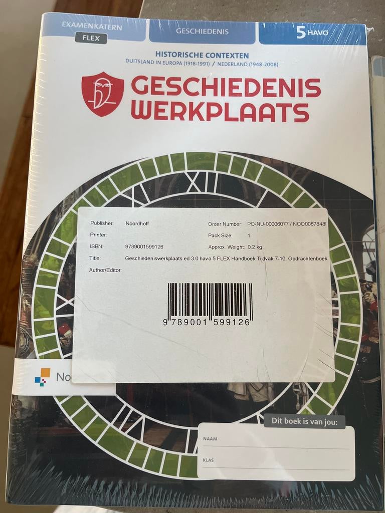 Geschiedeniswerkplaats 5 HAVO Handboek + Opdrachtenboek, Boeken, Ophalen, Nieuw, HAVO, Geschiedenis