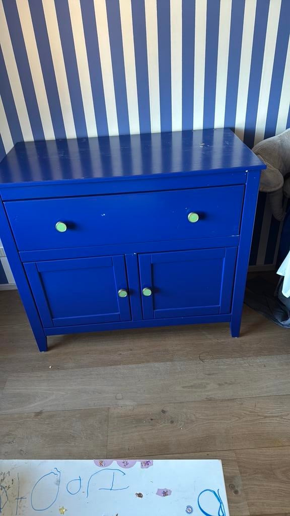 Houten commode, Kinderen en Baby's, Kinderkamer | Commodes en Kasten, Ophalen, Gebruikt, 50 tot 70 cm, 100 cm of meer