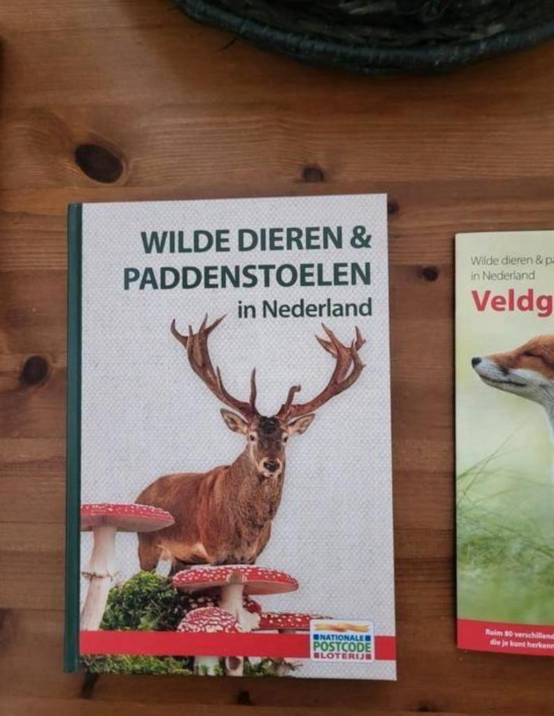 Wilde dieren en paddenstoelen + veldgids, Ophalen of Verzenden, Zo goed als nieuw, Natuur algemeen