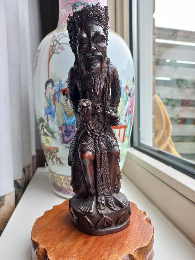 Antiek Balinees beeld., Ophalen of Verzenden