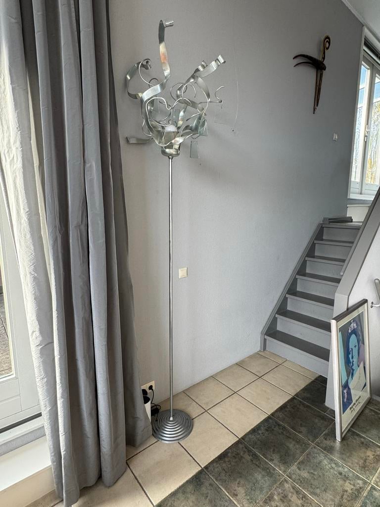 Grote staande lamp, geïnspireerd op Brand & van Egmond, Ophalen, Gebruikt, Metaal, 200 cm of meer