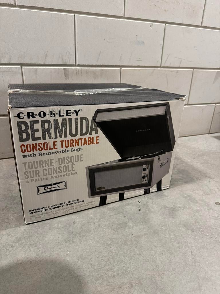 Crosley Bermuda Console Platenspeler met afneembare poten, Ophalen, Zo goed als nieuw, Platenspeler, Overige merken