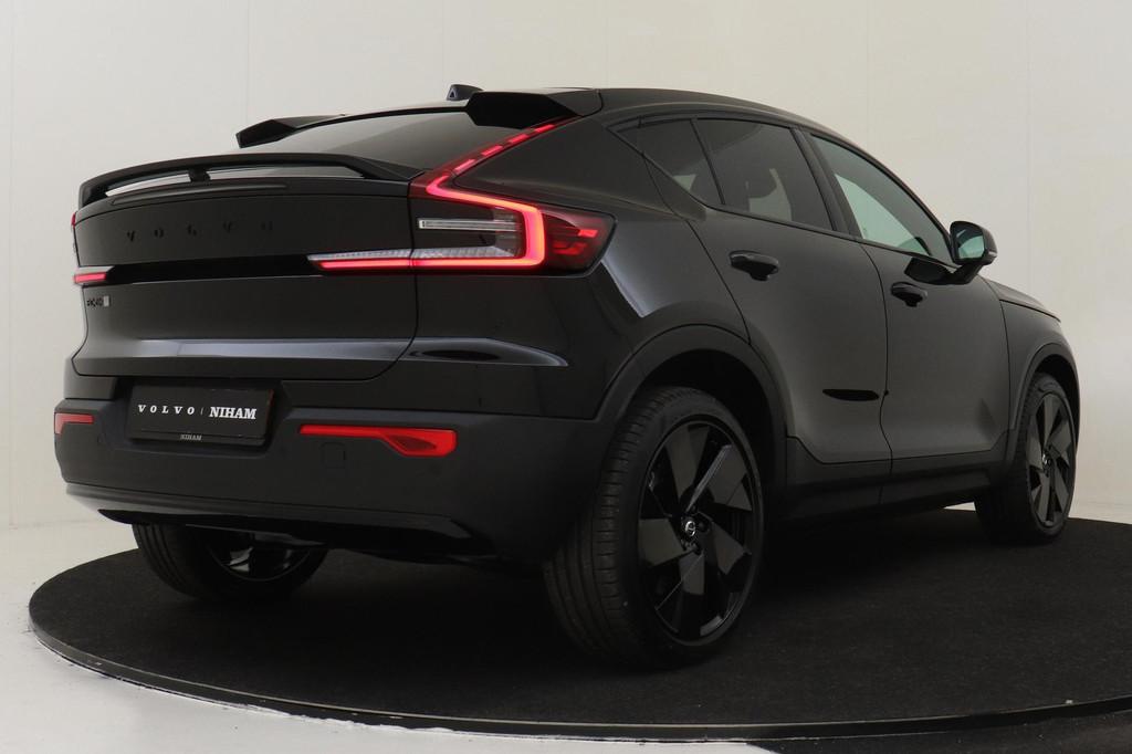 Volvo EC40 SINGLE MOTOR EXTENDED RANGE ULTRA BLACK ED. 82 kW, Auto's, Volvo, Automaat, 12 maanden, 82 kWh, Zwart