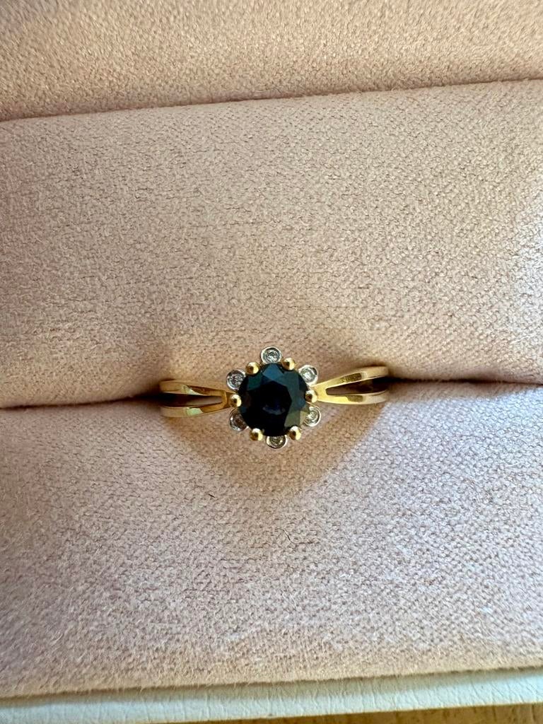 Diamond Point ring Empress, Sieraden, Tassen en Uiterlijk, Ophalen of Verzenden, Dame, Goud, Kleiner dan 17