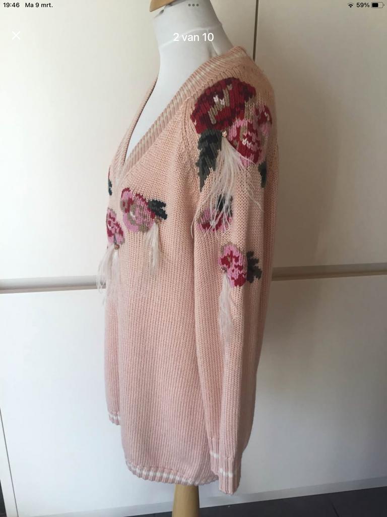 Twinset Milano nieuwe trui maat S (Oversized!)past ook 40/42, Ophalen of Verzenden, Nieuw, Maat 38/40 (M), Roze