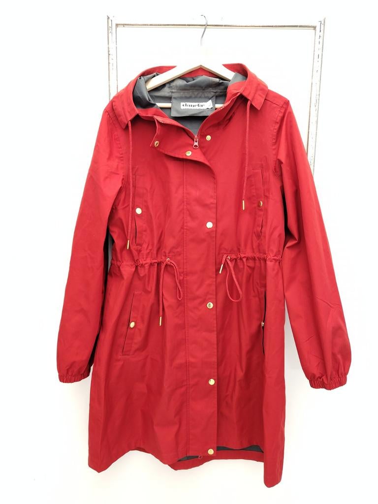 Danefae bordeaux rode regenjas maat L, Ophalen of Verzenden, Nieuw, Rood