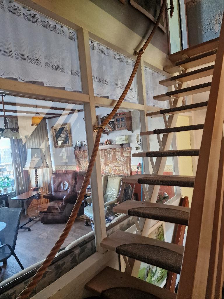 touw trapleuning compl. met messing bussen en eindstukken., Ophalen, Zo goed als nieuw, Trap, 2 tot 4 meter