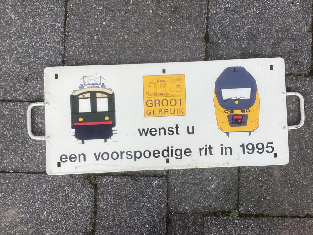 Groot koersbord 1995 NS grootgebruik, Ophalen, Gebruikt, Trein, Overige typen