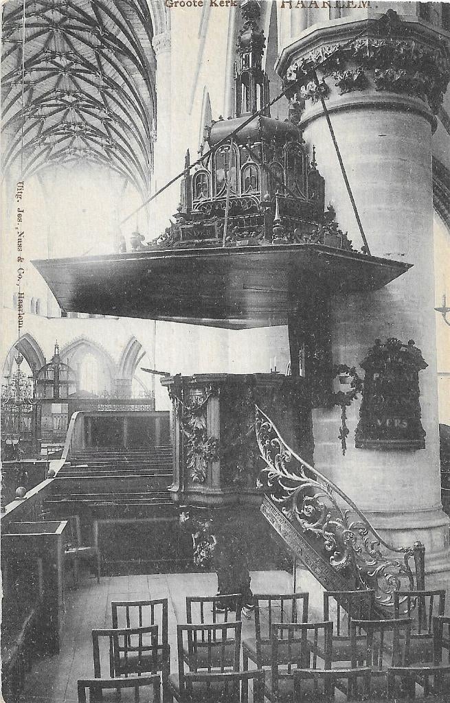 AK Haarlem - Interieur Groote Kerk, Verzenden, Voor 1920, Ongelopen, Noord-Holland