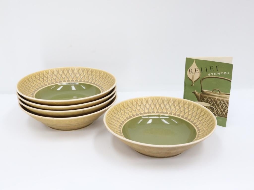 Vintage soepborden | Jens Quistgaard | Relief | Kronjyden, Overige materialen, ., Ophalen of Verzenden, Zo goed als nieuw