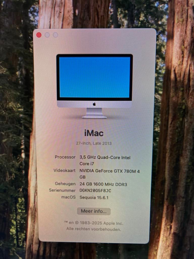 iMac 27" Late 2013, 32GB RAM, 1.2TB Fusion Drive, Computers en Software, Apple Desktops, Ophalen, Gebruikt, HDD en SSD, 32 GB