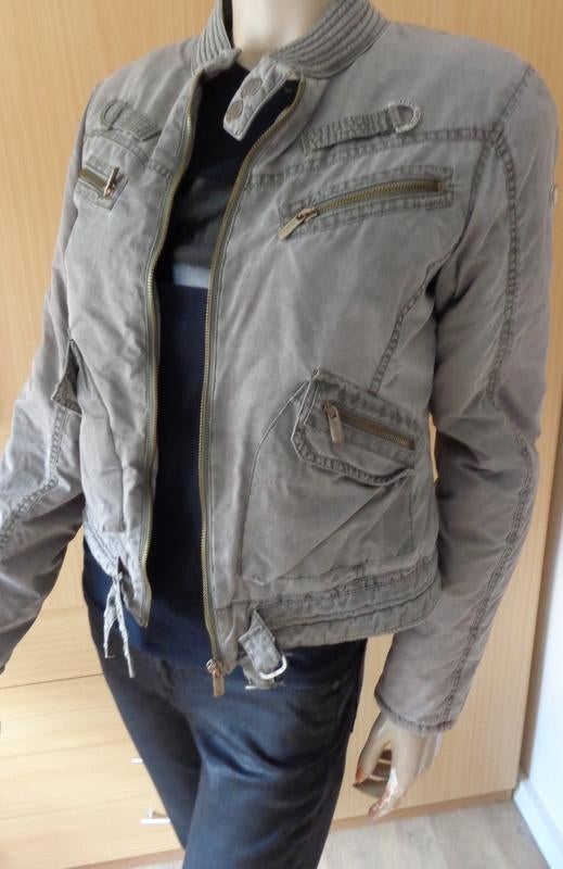 FREEMAN t.PORTER grijs kort hip tussenjack maat M, Verzenden, Gedragen, Maat 38/40 (M), Grijs