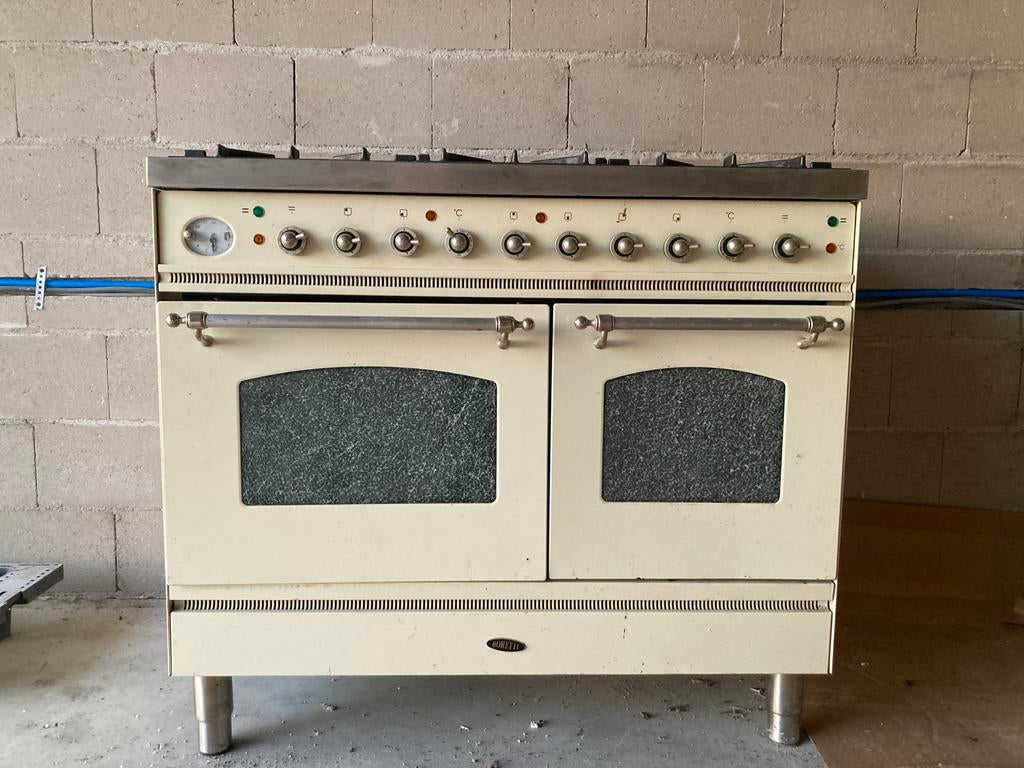 Boretti Gasfornuis - oven, Witgoed en Apparatuur, Fornuizen, Ophalen, 60 cm of meer, Grill, Zo goed als nieuw
