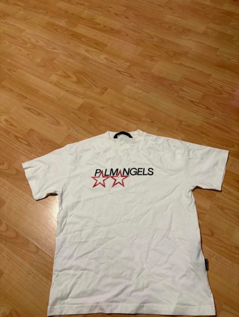 Palm Angels Racing Star T-Shirt, Kleding | Heren, T-shirts, Verzenden, Zo goed als nieuw, Wit