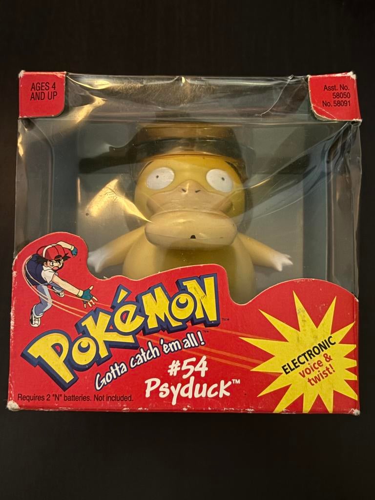 Vintage 1999 Pokémon Psyduck #54, Verzamelen, Poppetjes en Figuurtjes, Ophalen of Verzenden, Zo goed als nieuw