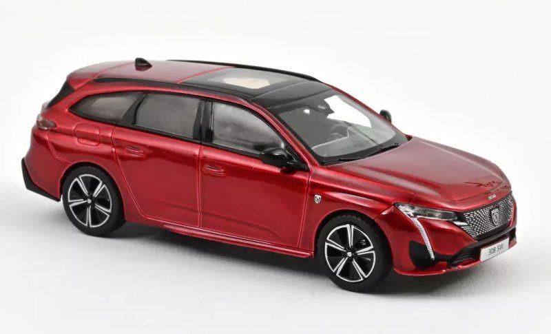 Peugeot 308 SW GT 2021 Elixir Rood Model 1/43 Norev Nieuw, Hobby en Vrije tijd, Modelauto's | 1:43, Auto, Norev, Ophalen of Verzenden