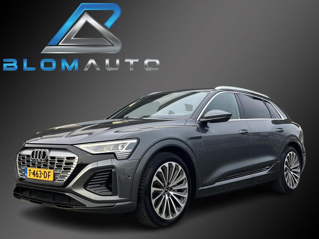Audi Q8 e-tron 55 QUATTRO S-LINE 115 kWh 408PK ACC+MEMORY, Automaat, 131 €/maand, Zwart, Q8 e-tron
