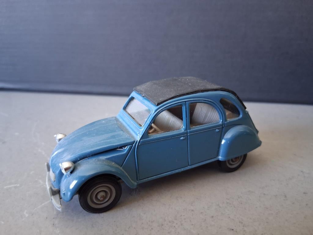 Citroën 2CV AZAM modelauto - Blauw - Gebruikt, Overige merken, Gebruikt, Auto, 1:32 tot 1:50