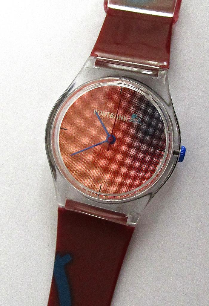 Nieuw POSTBANK heren quartz horloge in verpakking doos., Sieraden, Tassen en Uiterlijk, Horloges | Heren, Ophalen of Verzenden