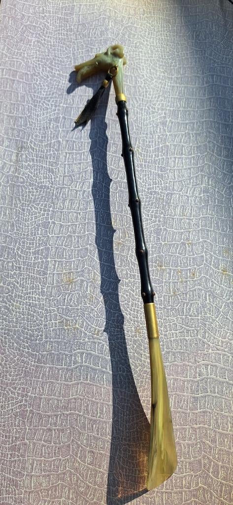 Antieke Engelse lange schoenlepel, Ophalen of Verzenden