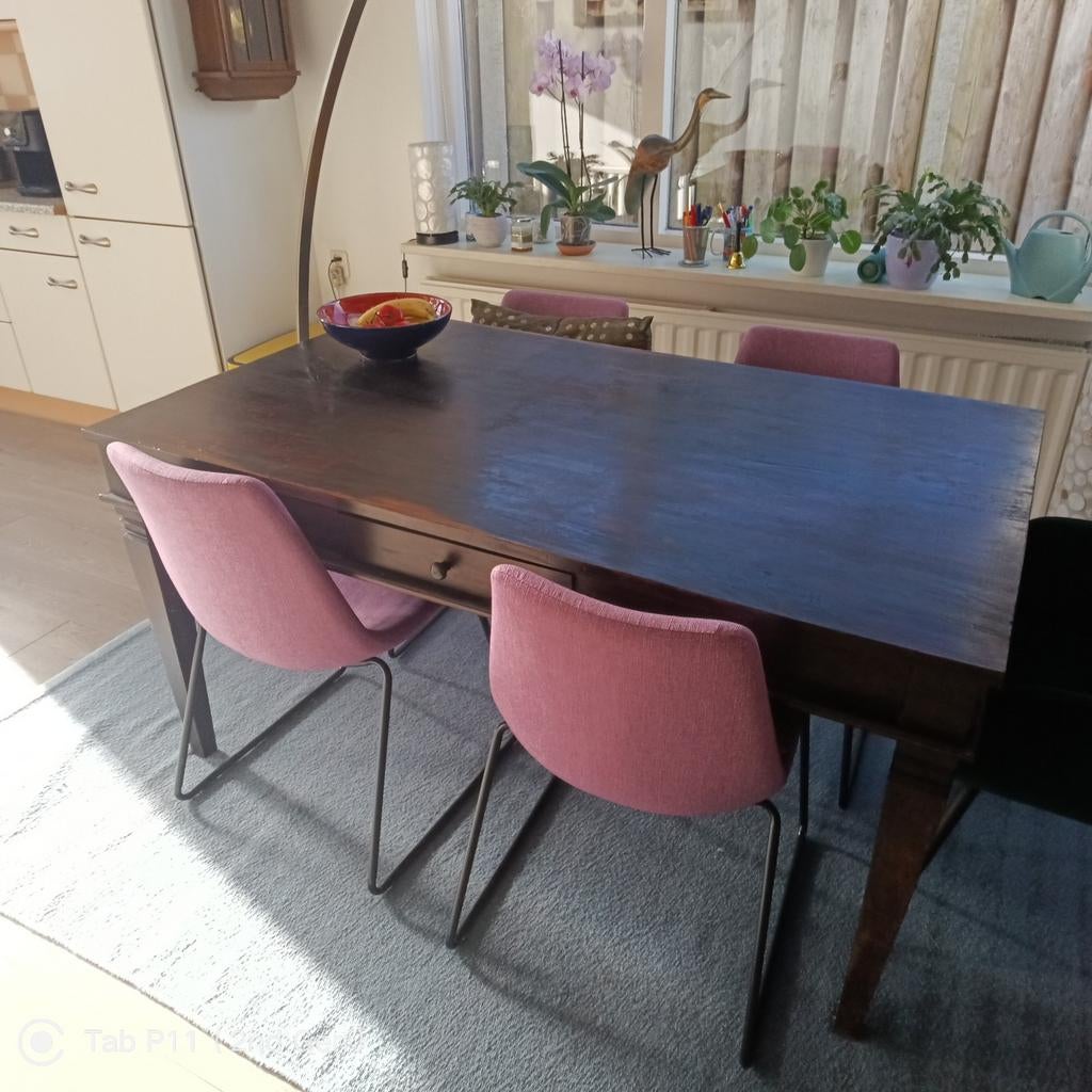 Mooie eettafel!, Huis en Inrichting, Tafels | Eettafels, Ophalen, Gebruikt, 50 tot 100 cm, Vijf personen of meer