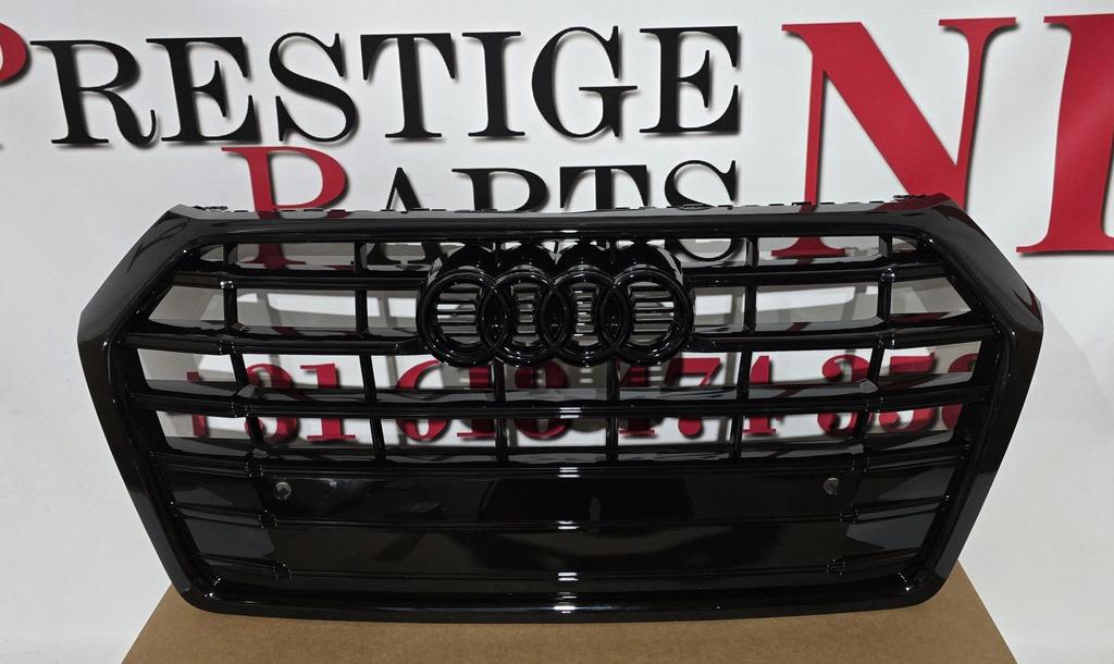Grill Audi Q5 80A S-line HOOGGLANS ZWART GRILLE 2016-2020, -, Voor, Nieuw, Ophalen of Verzenden