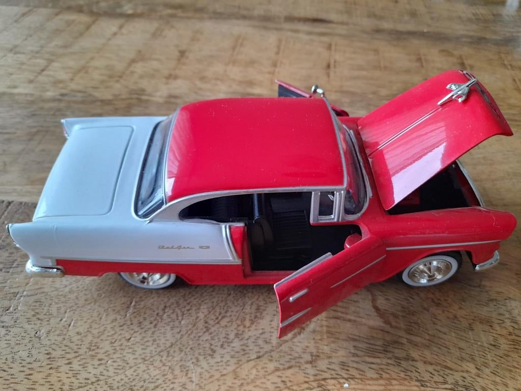 1956 Chevrolet Bel Air 1:24, Ophalen of Verzenden, Zo goed als nieuw