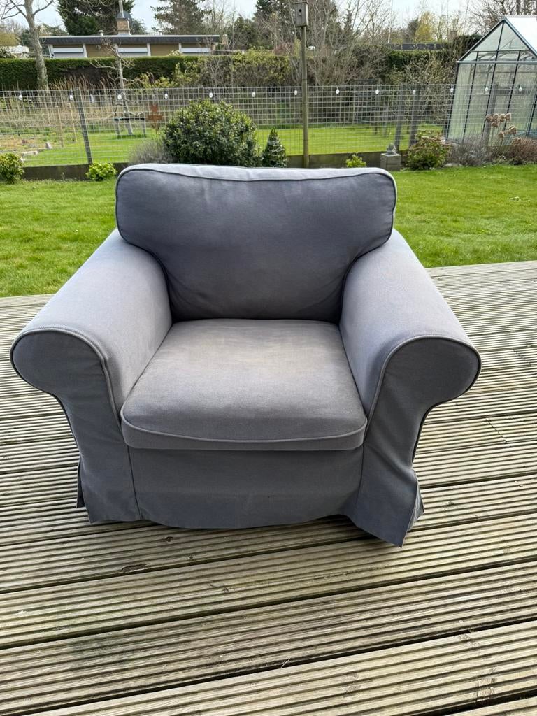 Ektorp stoel Gereserveerd, Huis en Inrichting, Ophalen, Gebruikt, 75 tot 100 cm, Stof