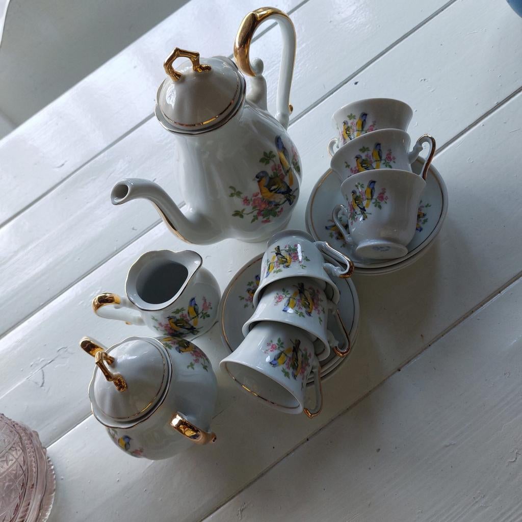 Leuk klein thee serviesje in prima staat prijs 50 euro ser, Ophalen of Verzenden