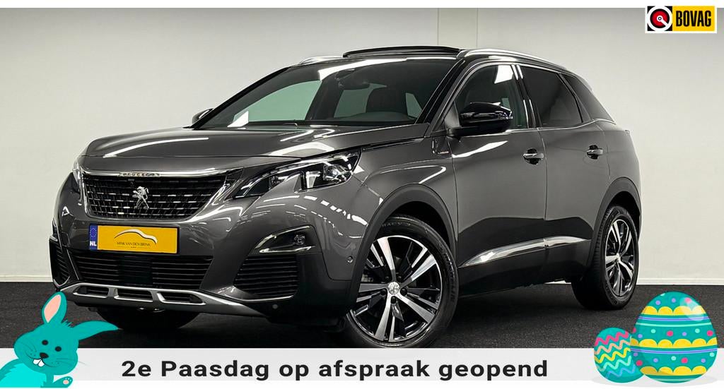 Peugeot 3008 1.6 PureTech GT Line*181PK*Panodak*Camera*Navi*, Gebruikt, Zwart, 4 cilinders, 181 pk