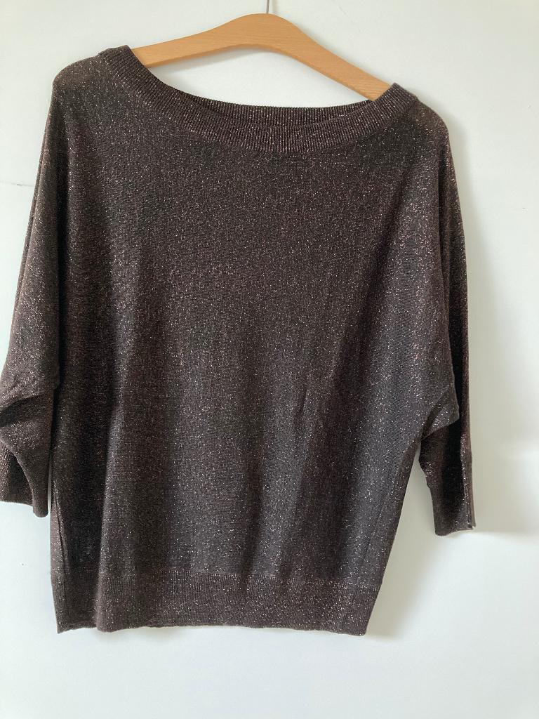 Bruin-goud glitter truitje, Kleding | Dames, Bruin, Nieuw, Ophalen of Verzenden, Eksept
