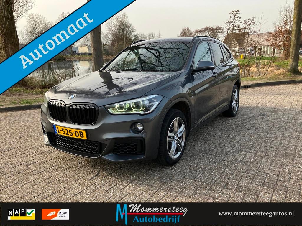 BMW X1 M.Sport 2.0i Black High Executive S.drive, Auto's, BMW, 1998 cc, Euro 6, Grijs, 84 €/maand