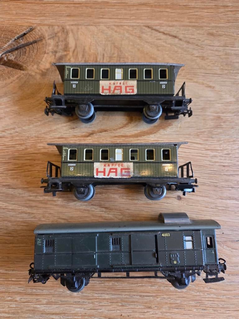 3 marklin wagons, Ophalen of Verzenden, Gelijkstroom, Wagon, Overige merken