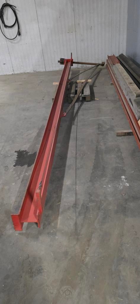 H balk Zwenkkraan - HEB160 balk 6m - Muur/spant bevestiging, Ophalen, Gebruikt, IJzer