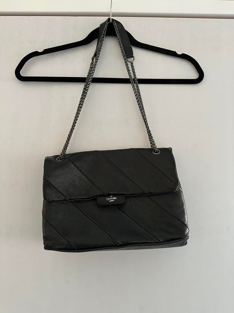 Charm London tas, Sieraden, Tassen en Uiterlijk, Tassen | Damestassen, Ophalen of Verzenden, Zo goed als nieuw, Zwart, Schoudertasje