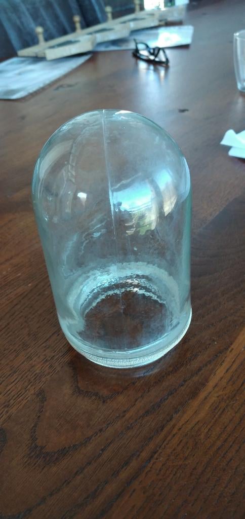 Ovalen  glazen bol stallamp, Antiek en Kunst, Ophalen of Verzenden