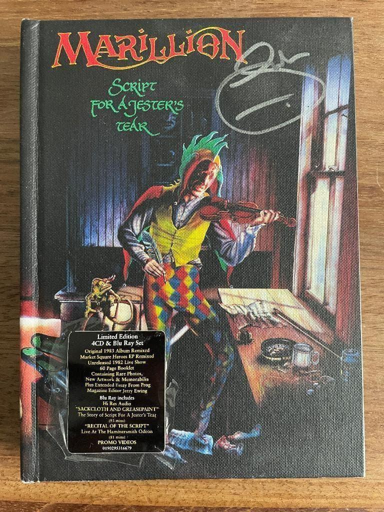 4Cd+BRDvd Marillion Script For Jesters Tear GESIGNEERD FISH, Ophalen of Verzenden, Zo goed als nieuw, Progressive