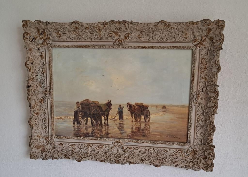 Schilderij schelpenvissers Daniël Noteboom, Ophalen